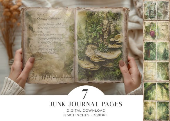 Download Forest Junk Journal Pages - Premium Resources