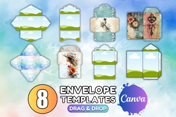 Download Canva ENVELOPE Journal Templates Bundle - Journal templates Collection