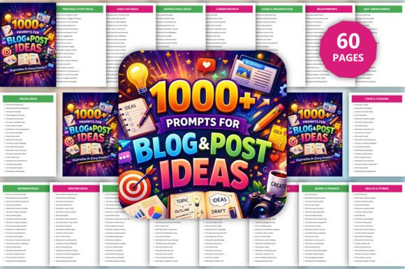 Download 1000+ Prompts for Blog &amp; Post Ideas - Premium Resources