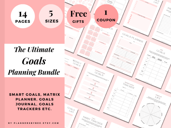 Download SMART Goal Setting Kit, New Year Goal - Year Collection